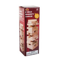 Play the game or just learn to play either way the Wood Tower 48 Piece can be branded.