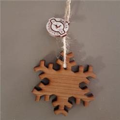 Wood snowflake decoration