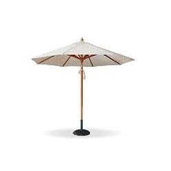 Patio umbrella with wooden frame. Wooden base Excluded(bought separately - 37kg Base)