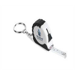 Keyring shaped tape measure, with 1m measuring tape