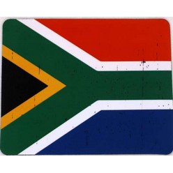 A mousepad that actually works!   Mousepad with a distressed South African flag. Perfect gift for visitors to South Africa. 