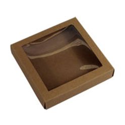 This zenith box is a hard-wearing and lightweight substitute to heavy wooden boxes. It is fashioned out of uncoated 400gsm and plastic and has a window at the top. Its brown color on the outside and brown color with shadings inside looks great. All on all it is a great gift box because of its very delicate looks and convenience.