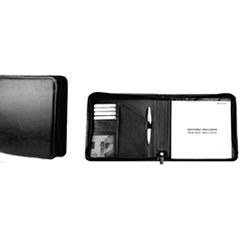 Fine leather, pen loop, A5 notepad included, business card pockets, including display box