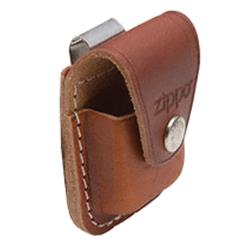 Zippo Leather Pouch w/Clip Brown