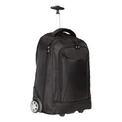 1680D Single thread nylon, holds most 15inch laptops, rectractable trolley handle