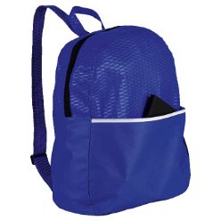 Non woven material, recylable, front pocket, mesh side pocket